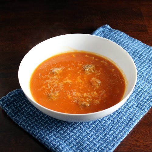 Kitchen Trial and Error tomato & meatball soup