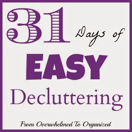 http://fromoverwhelmedtoorganized.blogspot.ca/p/31-days-of-easy-decluttering.html
