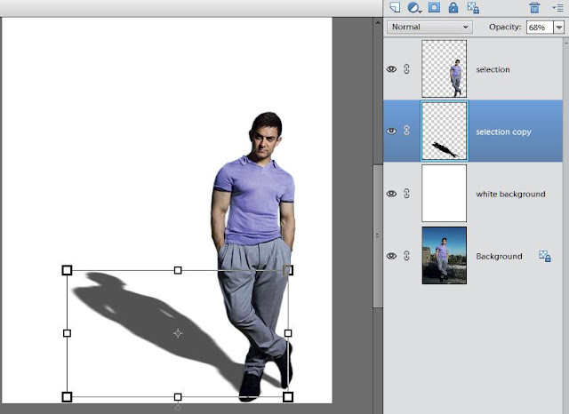 Adding Shadow using Adobe Photoshop Elements