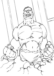 HULK the avengers uncolored images