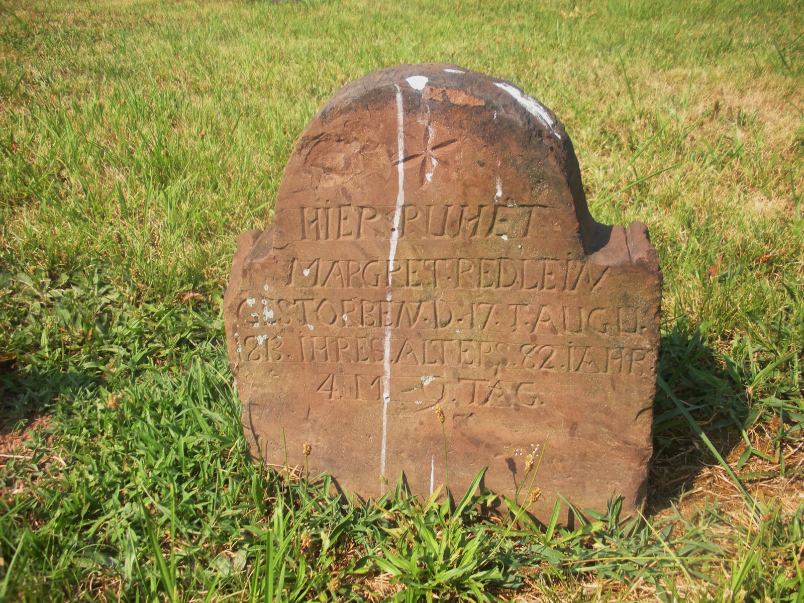 Engraved Let Us Give Thanks For the Hand Carved Tombstone