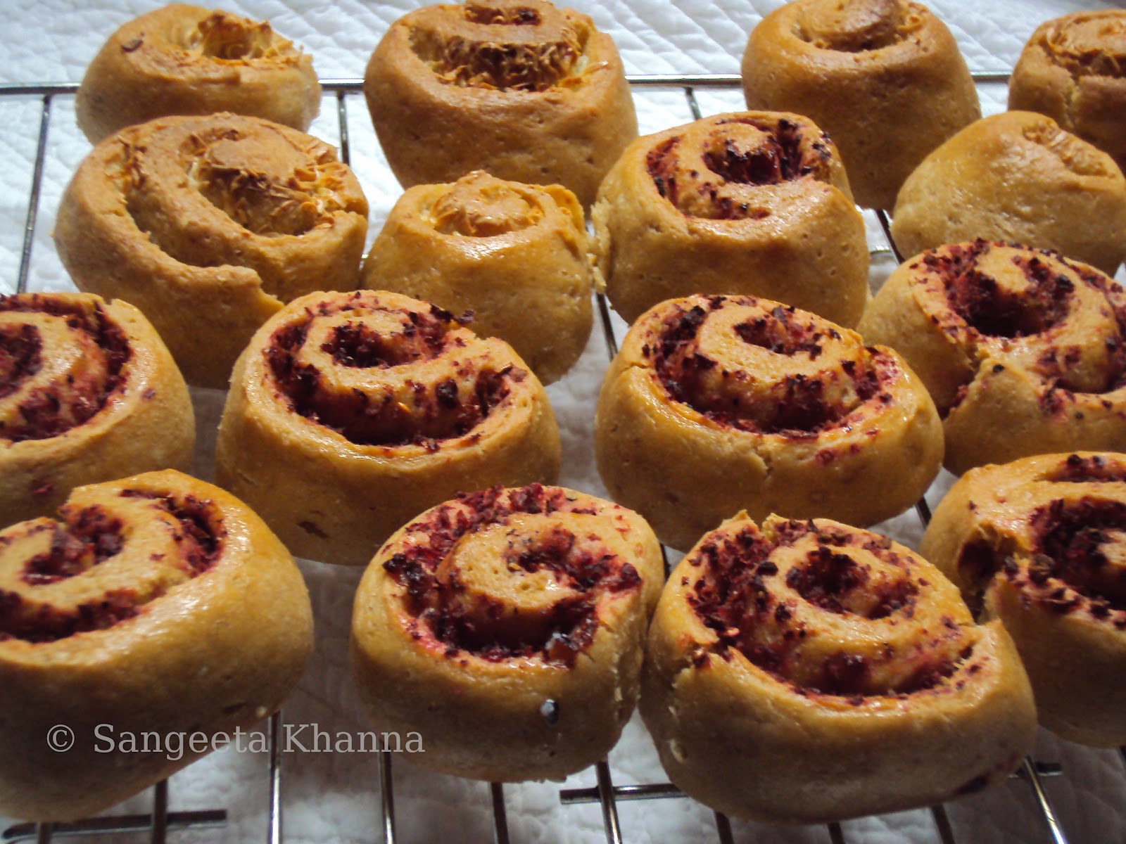 whole wheat stuffed breads and swirls. fun to make with all your