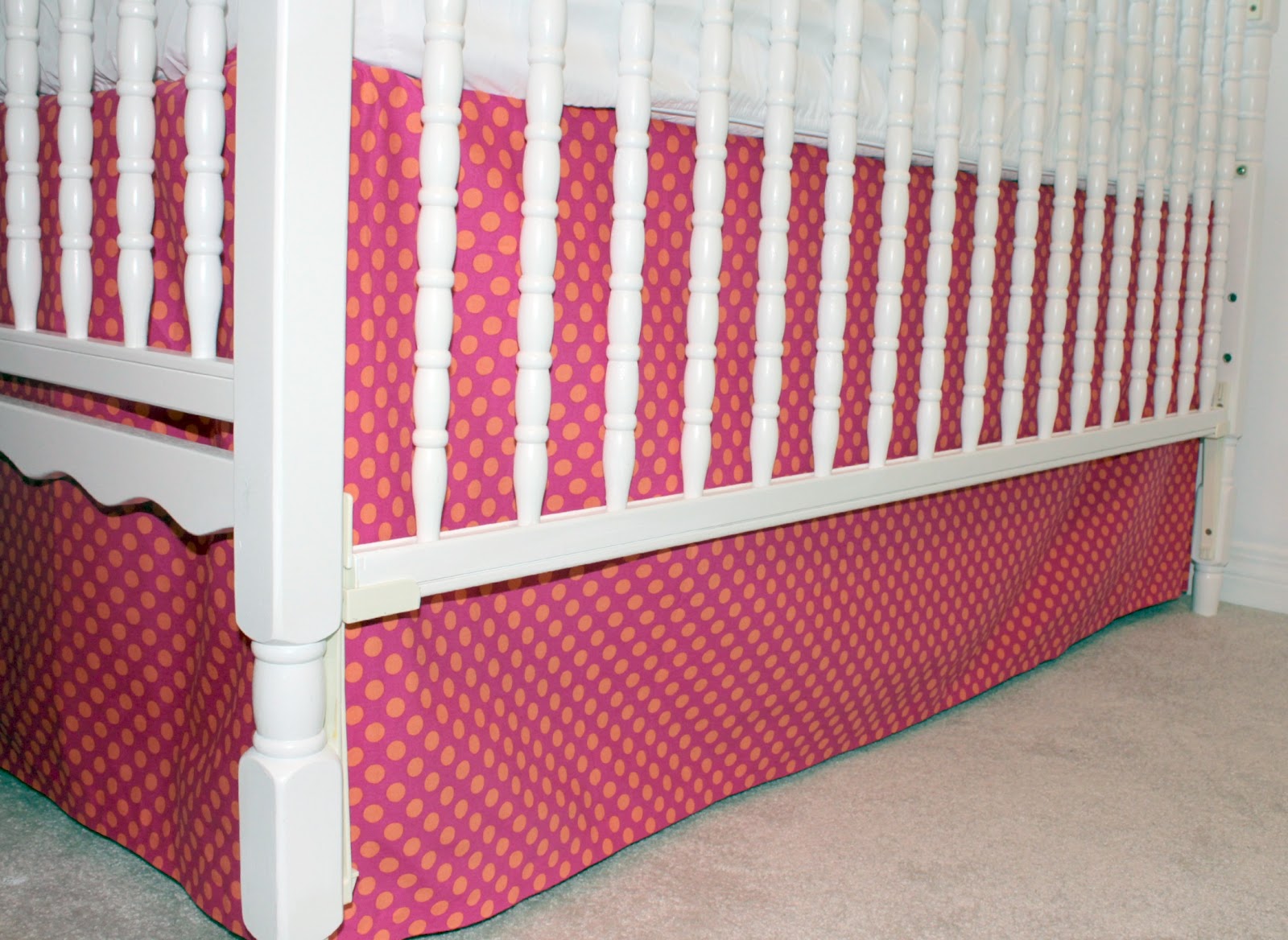 Two Loonies and a Penny DIY Crib Skirt