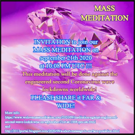 Mass Meditation on september 21th 2020 !!!