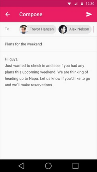 Android L composes message1 Android L composes message