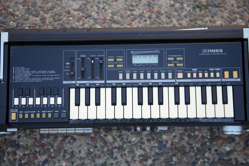 MATRIXSYNTH Fisher SC300 Vintage Boombox Cassette Keyboard Synthesizer