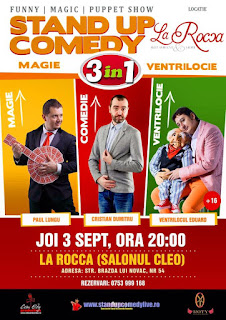 Stand-Up Comedy Magie si Ventrilocie Craiova Joi 3 Septembrie Stand-Up Comedy Magie si Ventrilocie Craiova Joi 3 Septembrie