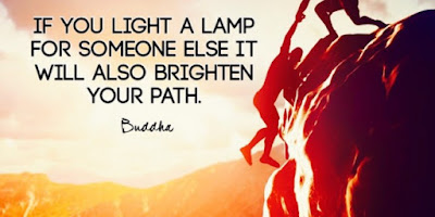 Quote Challenge Day 3 - If you light a lamp for someone else...