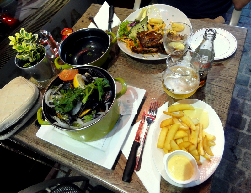 Mosselen met Friet (Mussels with Fries) in Antwerp, Belgium Travel