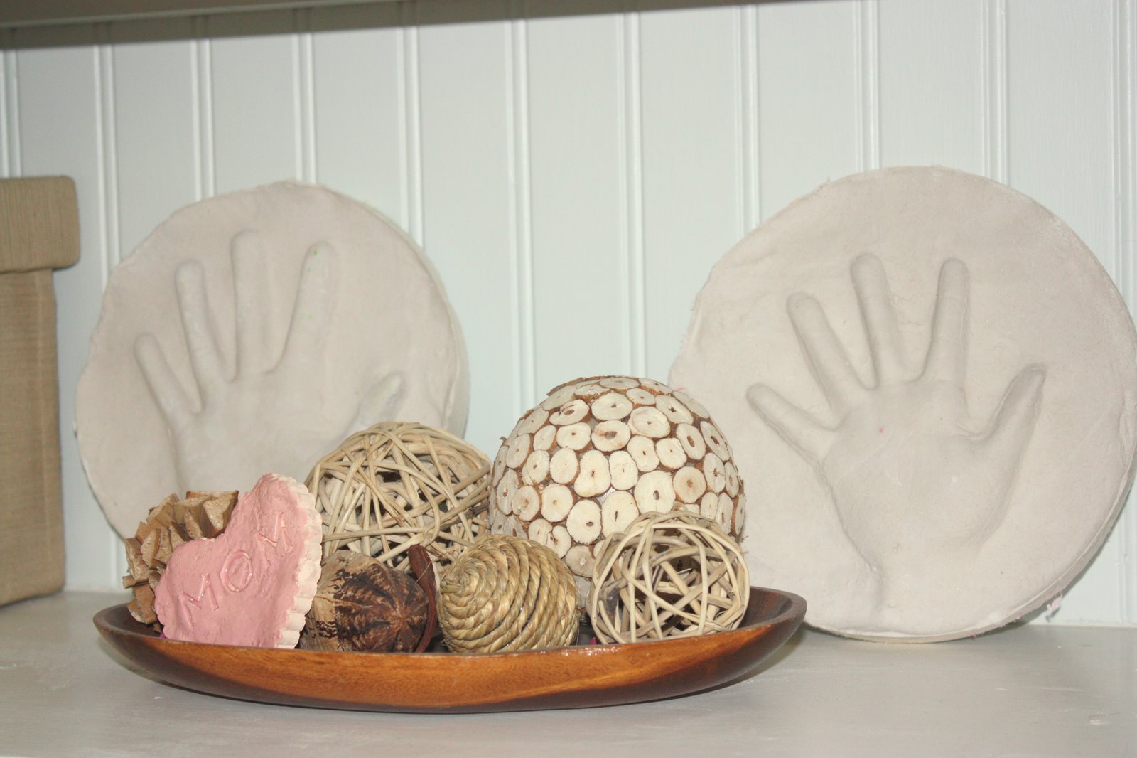 Plaster of Paris Handprints Love, Laughter, and Literacy