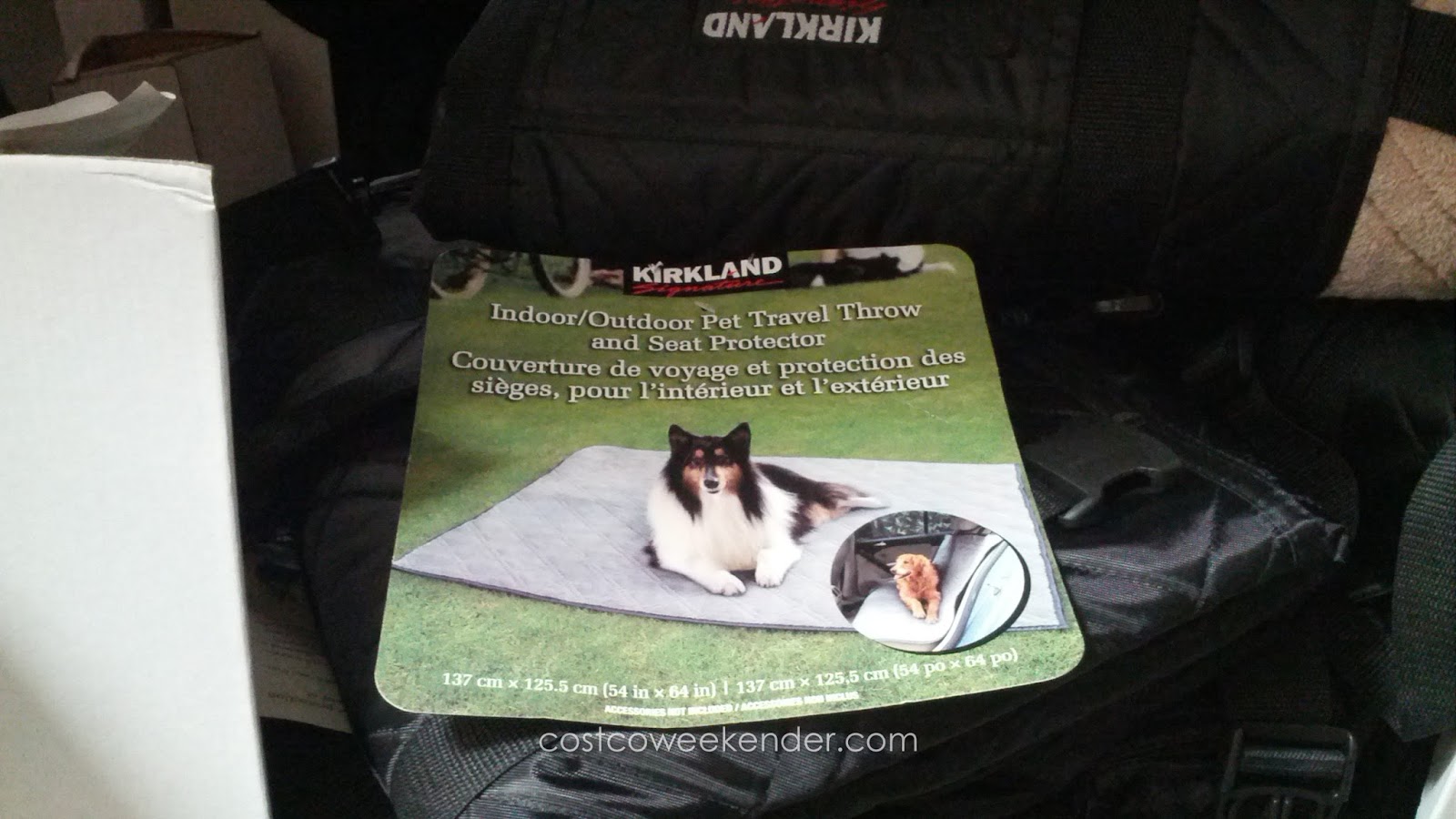 Kirkland Indoor/Outdoor Pet Travel Throw and Seat Protector Costco