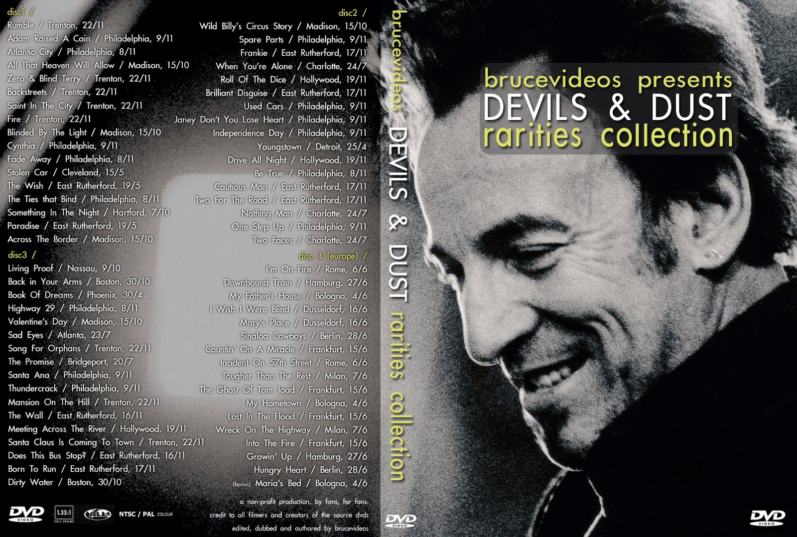 Bruce Springsteen Shows Cincinnati Lights (12112002)