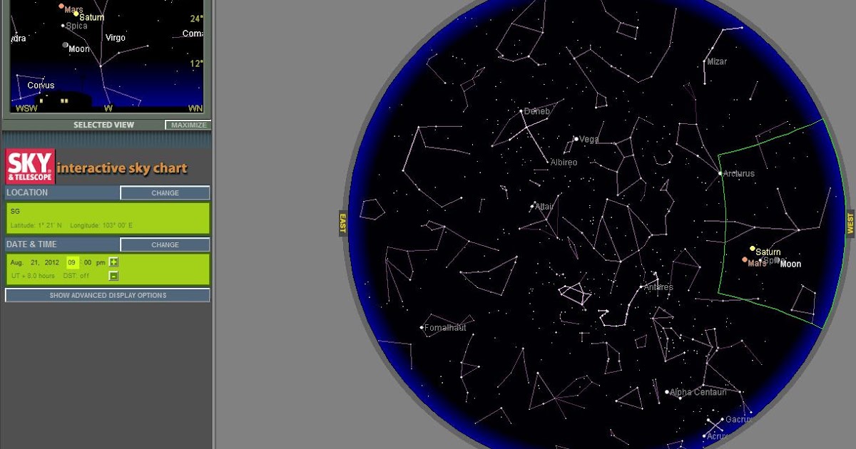 interactive skychart interactive skychart