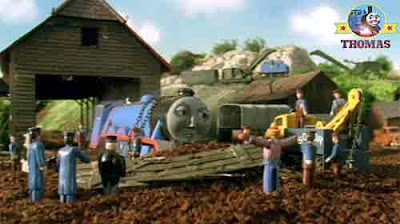 Sir Topham Hatt Thomas and friends Butch recovery vehicle rescue big Gordon the train takes a tumble