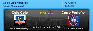 Ver Colo Colo vs. Cerro Porteño EN VIVO 20 Abril 2011