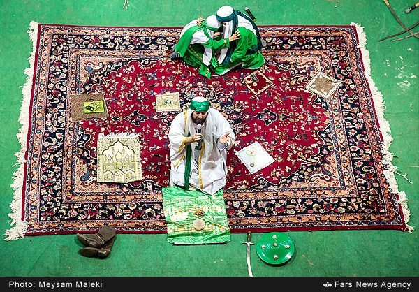 Muslim Bin Aqeel a.s was the emissary of Imam Hussein a.s who went to Kufa as Kufians were invited Imam Hussein a.s, so Aqeel a.s was sent by Imam to Kufa to attain allegiance from Kufians, but Kufians turned and joined the Yazid's govt and helped Yazid as well as Abdullah ibn Ziyad to arrest Muslim Bin Aqeel, Kufians who were with Muslim bin Aqeel, were inveigled with coins and designations in govt, so all, left the Muslim son of Aqeel while he was in front of palace of Abdullah bin Ziya in Kufa, at last Muslim was arrested by cheat and brought to palace of Abdullah, where he ordered to throw him down from wall of palace, Muslims advised some one known as Sad bin Abi Waqas to convey message to Imam Hussein not to come Kufa, but that advice was not followed by Sad bin Umar bin Waqas and Muslim was martyred by Abdullah ibn Ziad, now after 1400 years ago Muslims of world specially Shiites commemorate the martyrdom of Muslim bin Aqeel, here below few images are captured from a ceremony in Iran where a short play was played to show and describe the tragedy of Muslim bin Aqeel, Muslim Bin Aqeel a.s was the emissary of Imam Hussein a.s who went to Kufa as Kufians were invited Imam Hussein a.s, so Aqeel a.s was sent by Imam to Kufa to attain allegiance from Kufians, but Kufians turned and joined the Yazid's govt and helped Yazid as well as Abdullah ibn Ziyad to arrest Muslim Bin Aqeel, Kufians who were with Muslim bin Aqeel, were inveigled with coins and designations in govt, so all, left the Muslim son of Aqeel while he was in front of palace of Abdullah bin Ziya in Kufa, at last Muslim was arrested by cheat and brought to palace of Abdullah, where he ordered to throw him down from wall of palace, Muslims advised some one known as Sad bin Abi Waqas to convey message to Imam Hussein not to come Kufa, but that advice was not followed by Sad bin Umar bin Waqas and Muslim was martyred by Abdullah ibn Ziad, now after 1400 years ago Muslims of world specially Shiites commemorate the martyrdom of Muslim bin Aqeel, here below few images are captured from a ceremony in Iran where a short play was played to show and describe the tragedy of Muslim bin Aqeel,