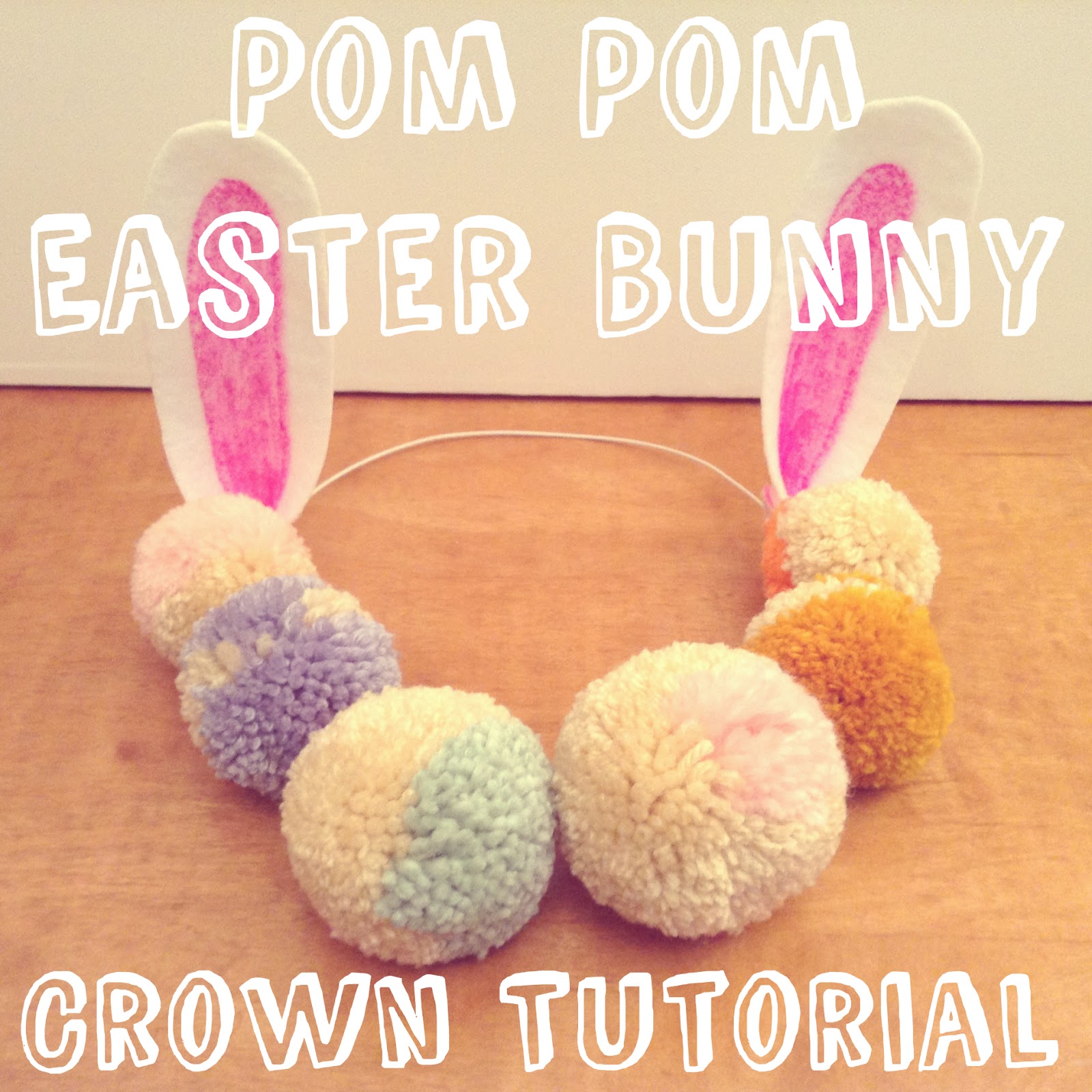 Oh the Cuteness! Tutorial Felt bunny ears for Easter! Make a pompom