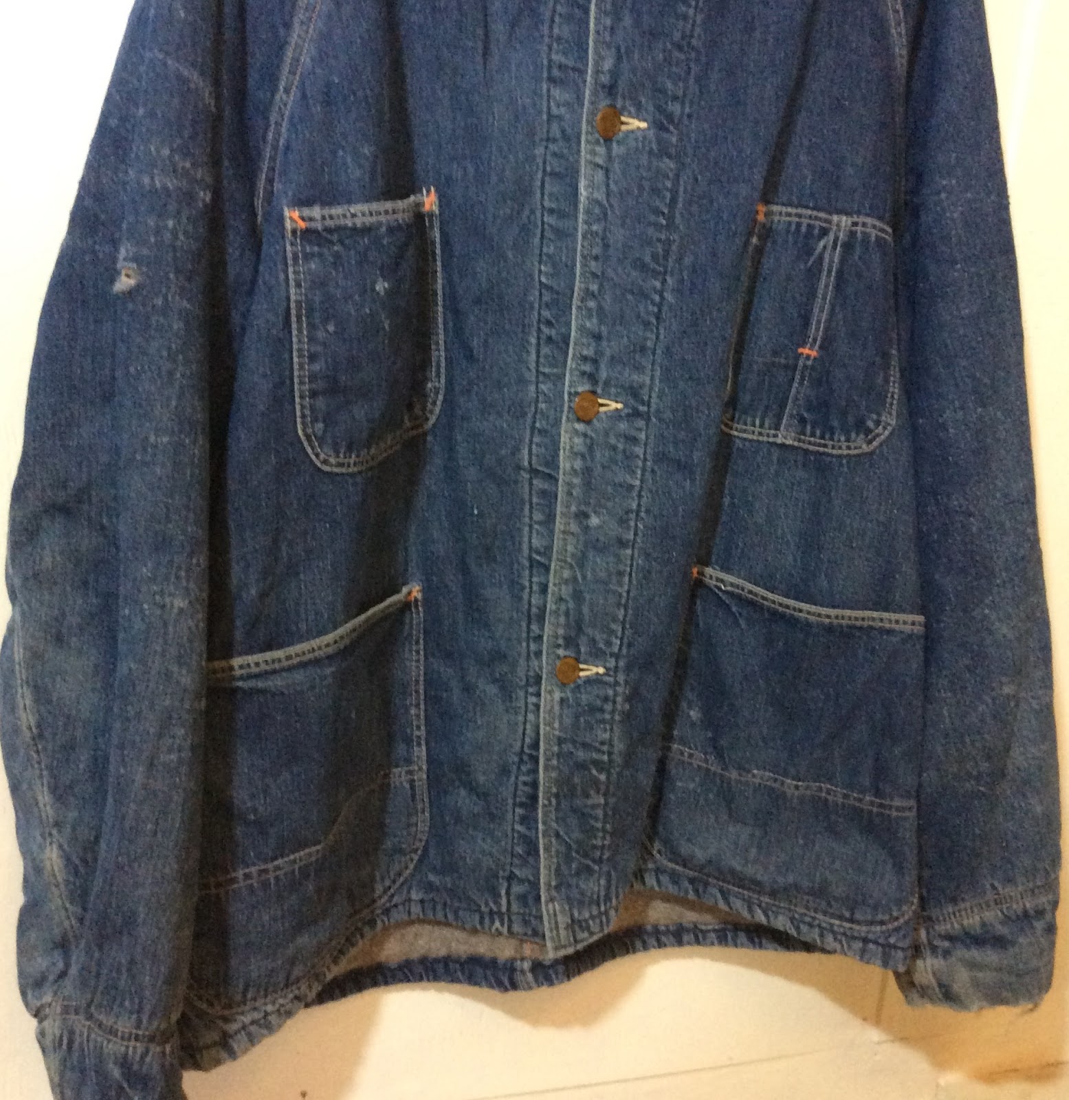 40's FLINT デニムカバーオール ブランケットライナー付き サイズ38