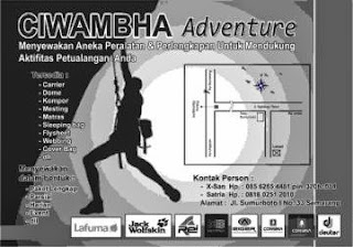 Outdoor Equipment Ciwambha Adventure
