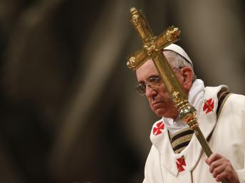 Papa Francisco Papa com a cruz