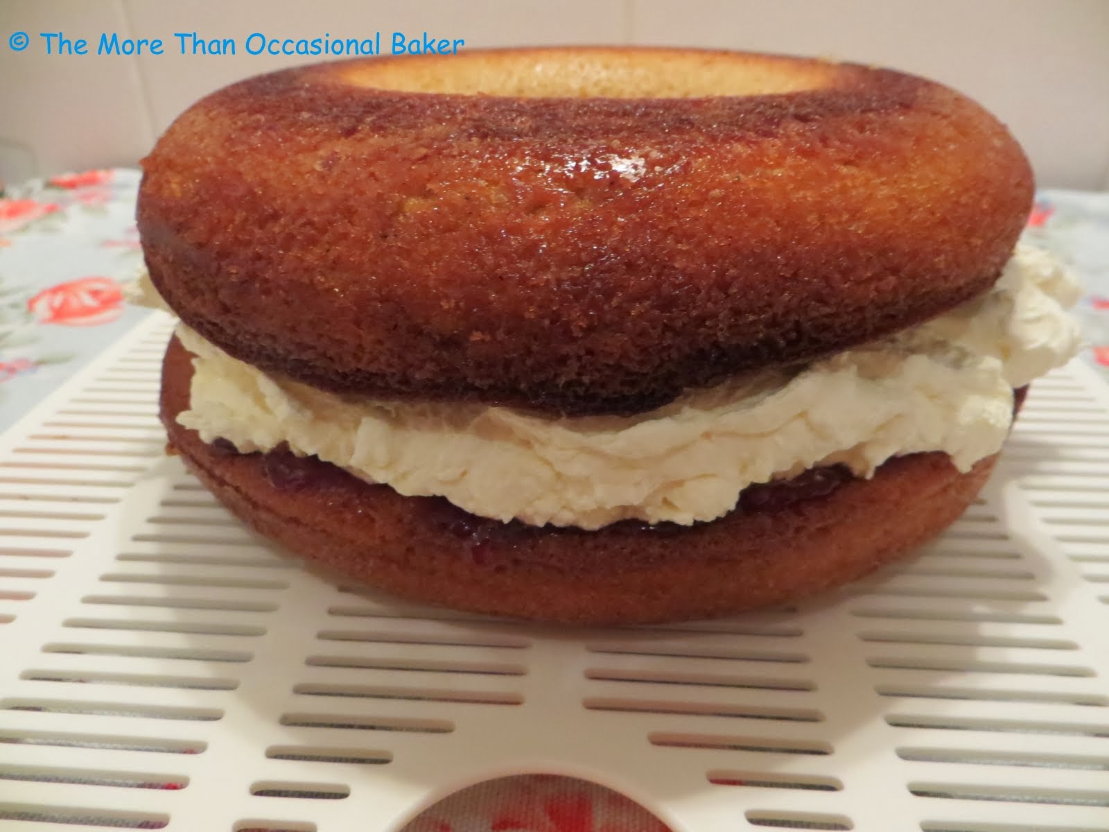 The more than occasional baker: XL Doughnut Birthday Cake