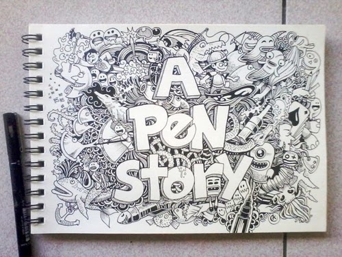 01-A-Pen-Story-Filippino-Artist-and-Illustrator-Kerby-Rosanes-Pen-Doodles-www-designstack-co