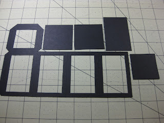 LED paper lamp pattern cut out and ready to be constructed. 