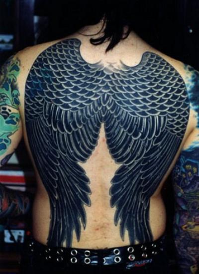 angel wings tattoo designs for men