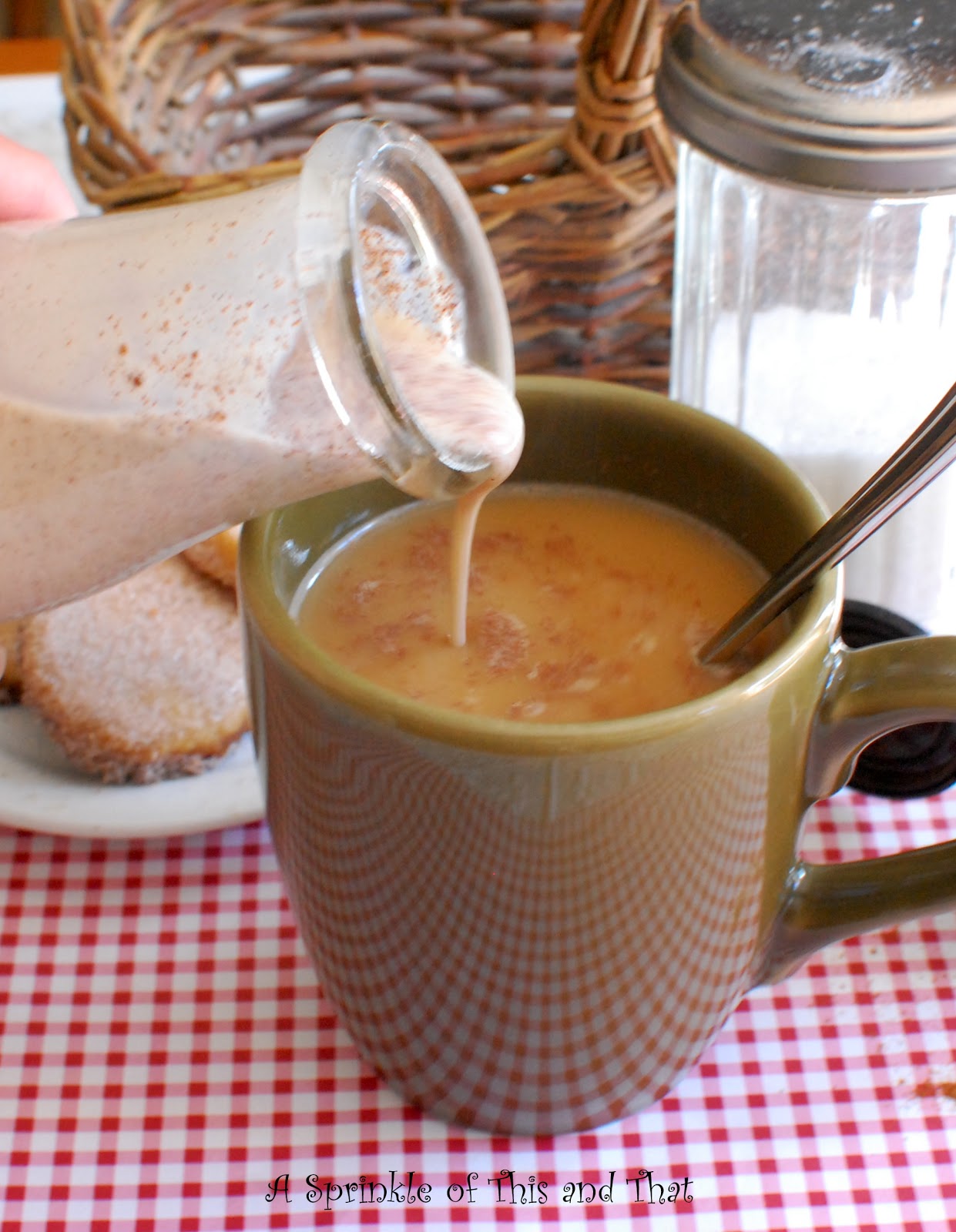 A Sprinkle of This and That Cinnamon Coffee Creamer