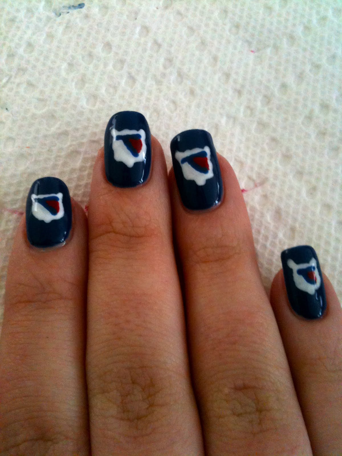 Knits and Polish with The Nailventuress Playoff Hockey Nails