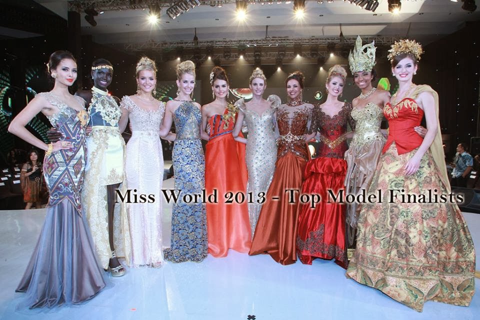 The Perfect Miss Miss World 2013 Top Model Top 10 finalists