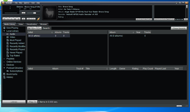 Tampilan Skin Bento Winamp Tampilan Skin Bento Winamp