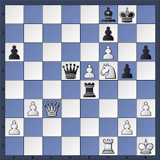 Echecs à Hangzou : Position après 34...Te4?? Echecs à Hangzou : Position après 34...Te4??