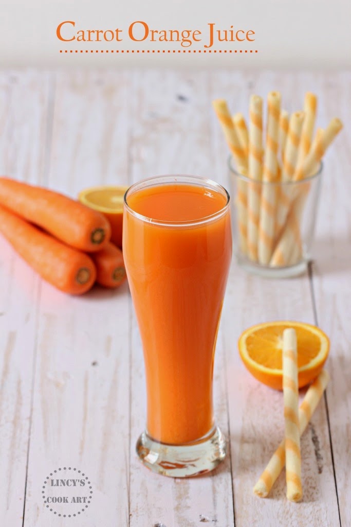 Carrot Orange Juice Lincy's Cook Art
