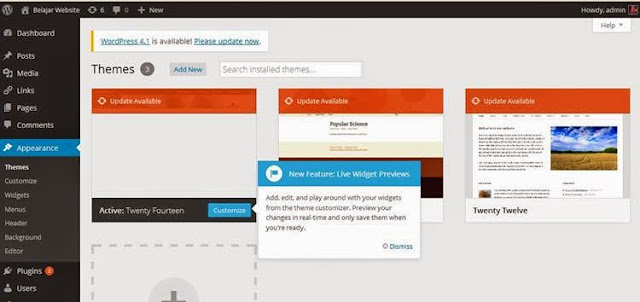 Dashboard Wordpress Dashboard Wordpress