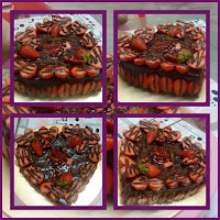 choco berry cake