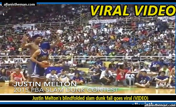 Justin Melton's blindfolded slam dunk fail goes viral (VIDEO) Justin Melton's blindfolded slam dunk fail goes viral (VIDEO)