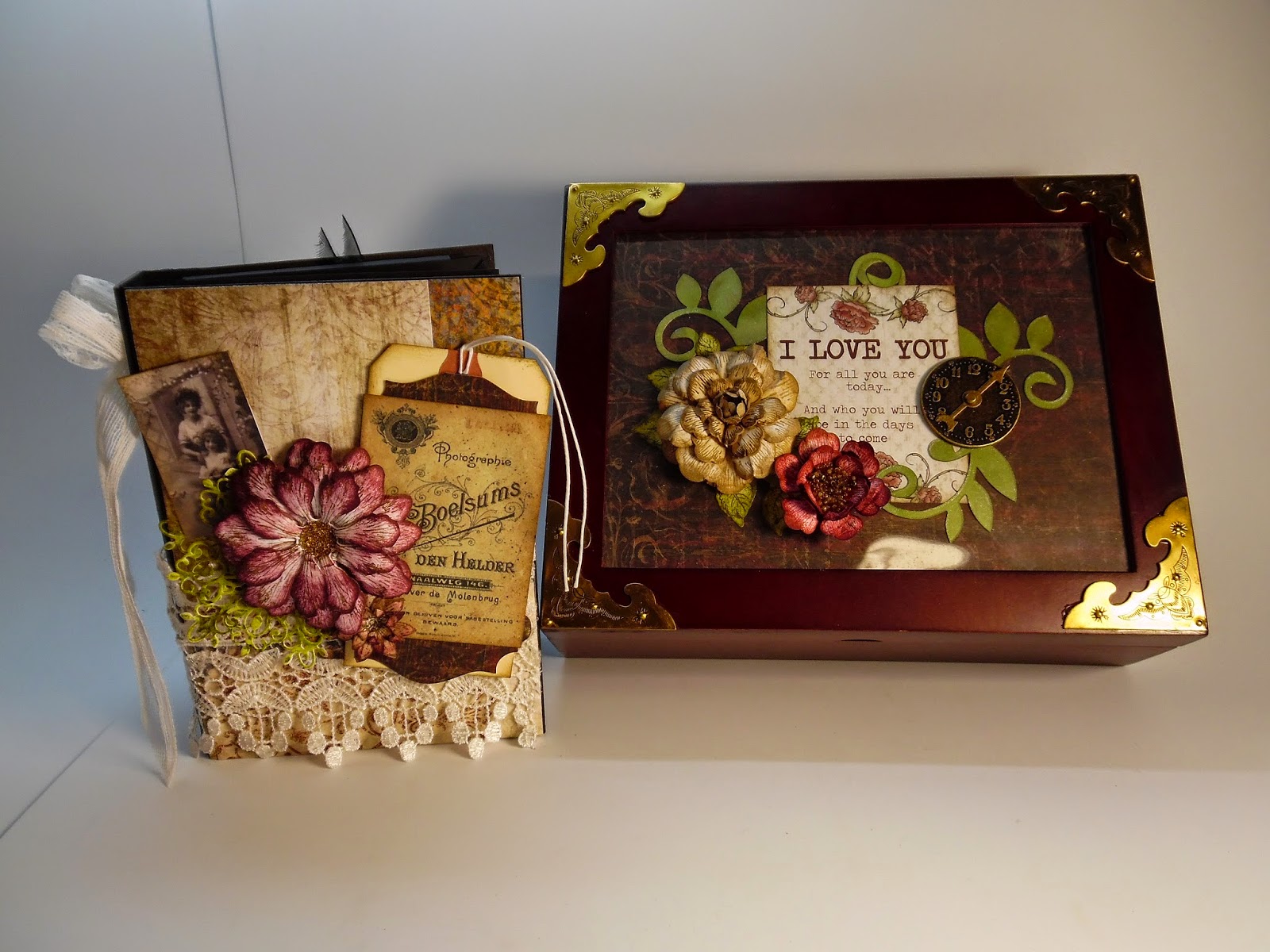 Designs by Shellie DELUXE KEEPSAKE BOX WITH MINI ALBUM HEARTFELT