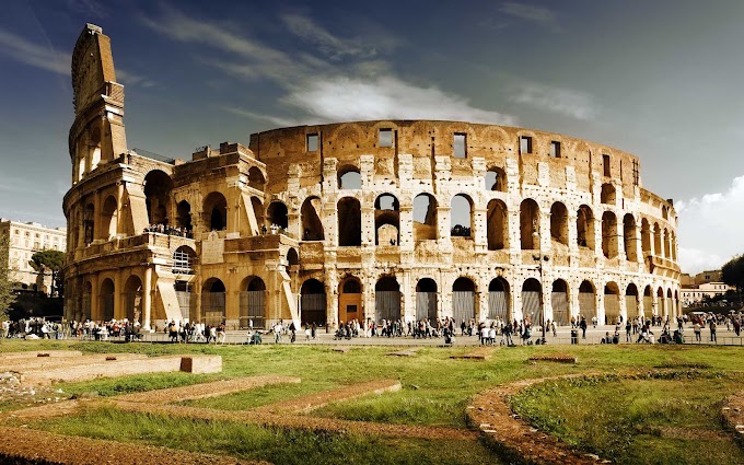 Het Colosseum in de stad Rome