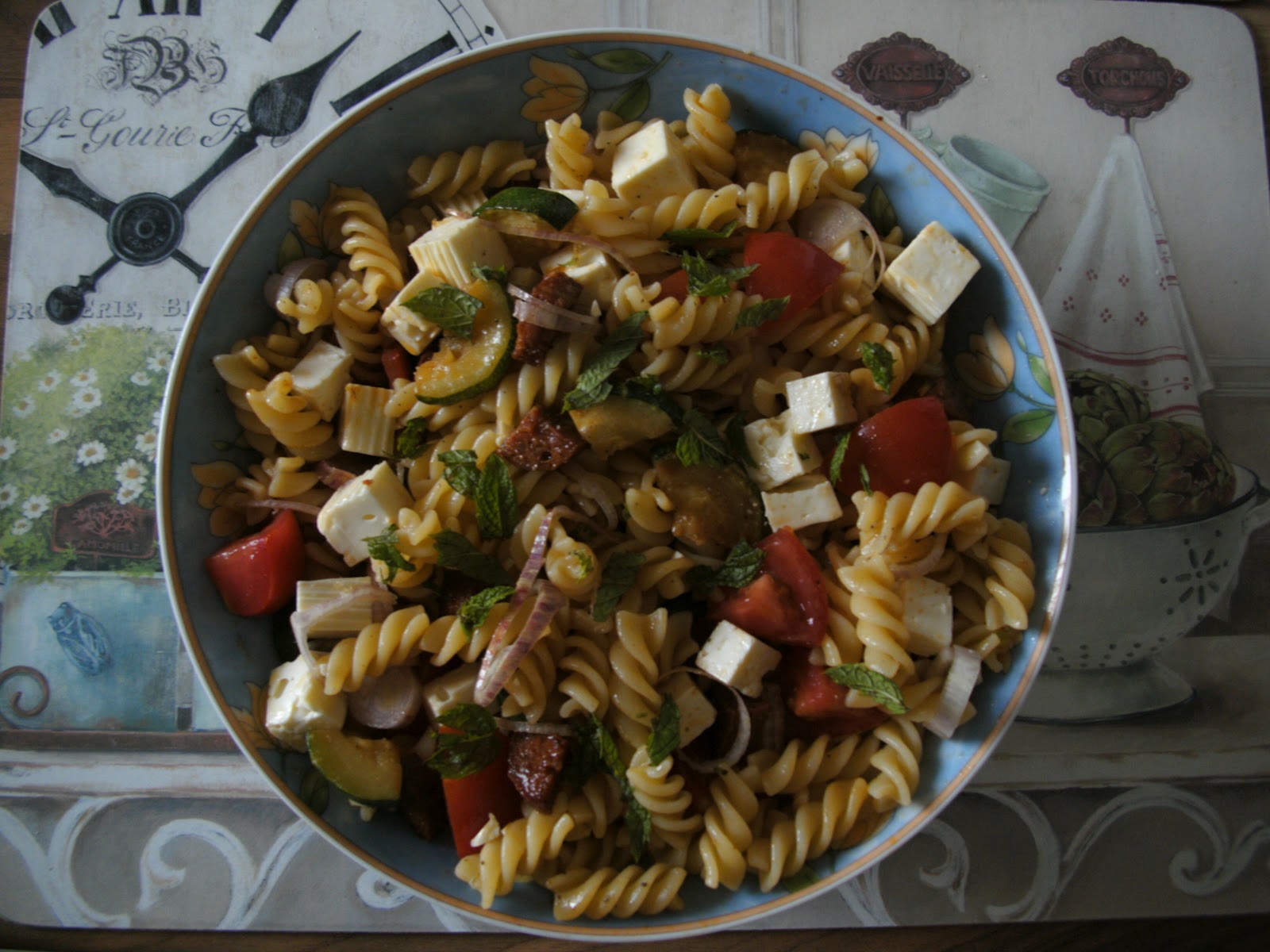 Cooking Around the World Nonrhyming Chorizo Pasta Salad with