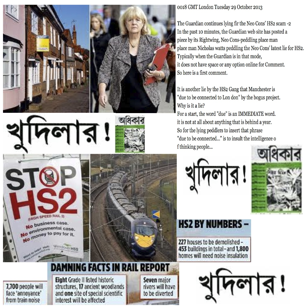 No to HS2:, Camden campaigners find their 'local' resident Ed Minibrand is shortsighted