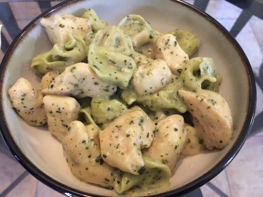 Creamy Chicken Pesto Tortellini Martinis Bikinis