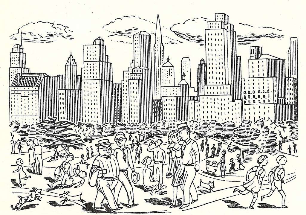 Central Park Drawing