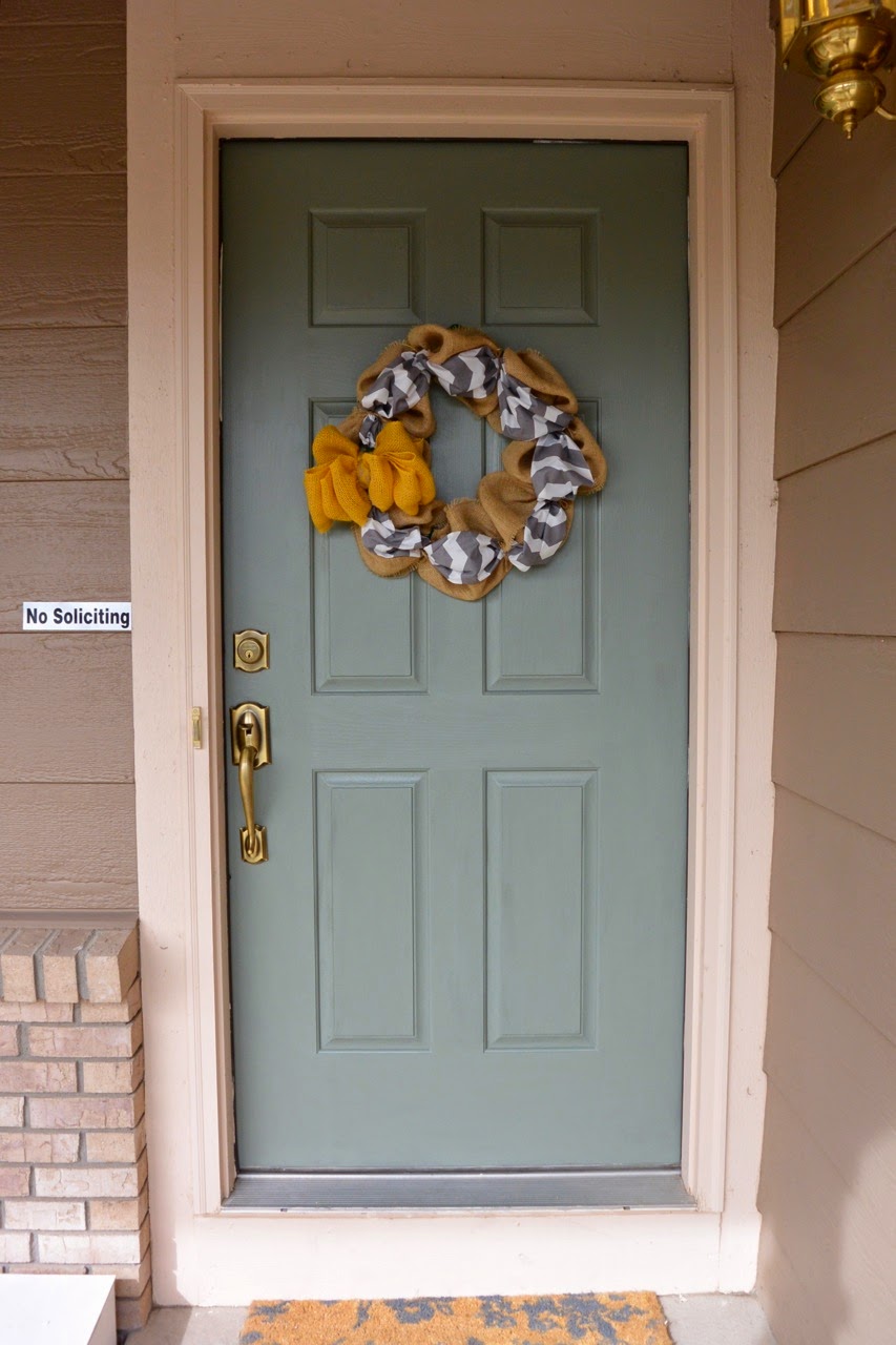 Mixin' Mom Painting an Exterior Door DIY