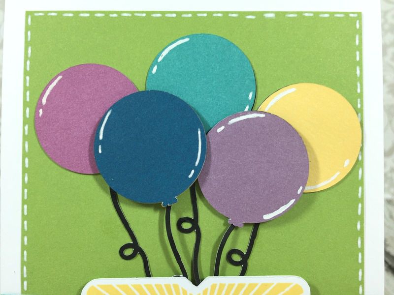 Courtney Lane Designs Cricut Artistry Birthday Balloons card
