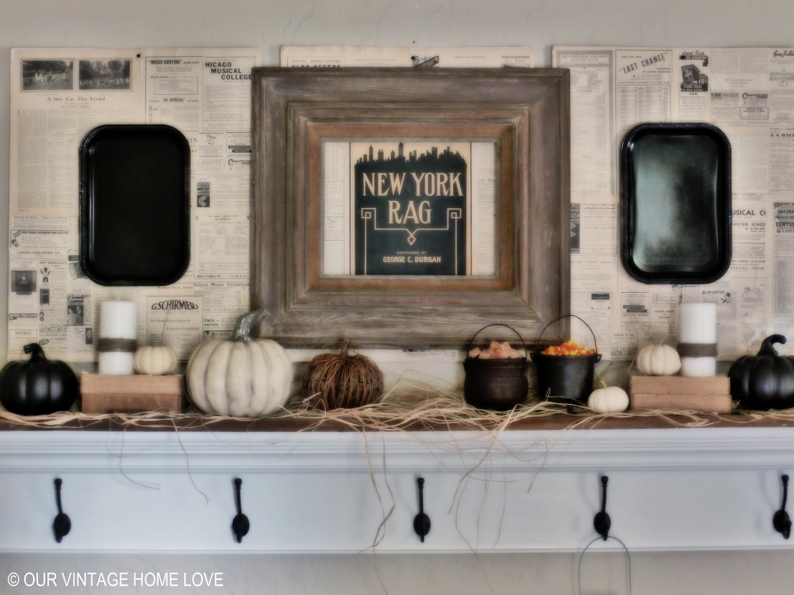Vintage Home Love Fall Mantel Ledge Ideas Fall Mantel Ledge Ideas