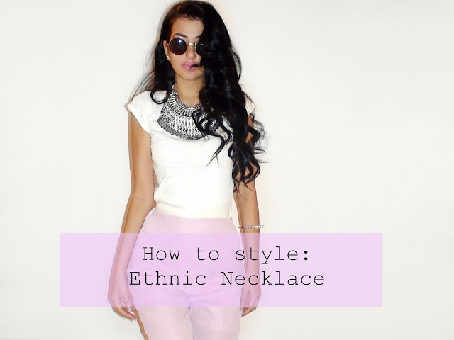 ethnic necklace outfits