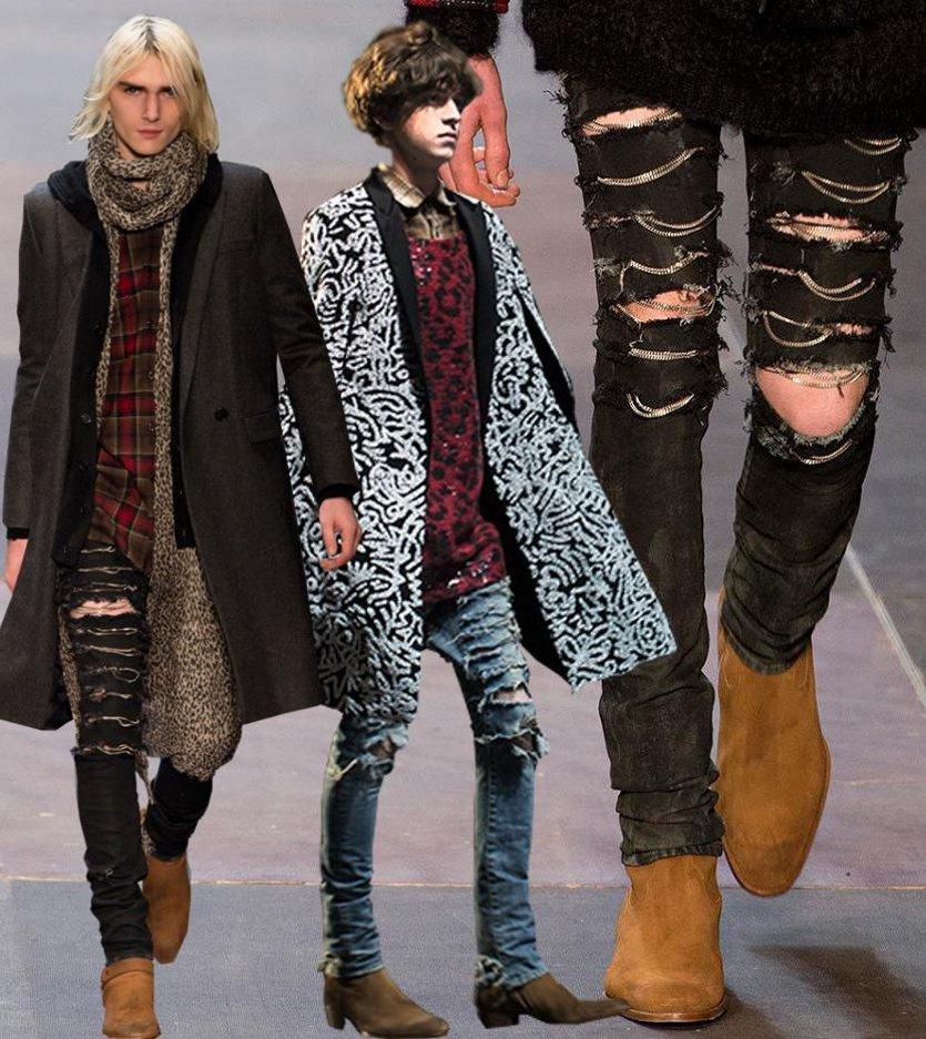 Fashion Lifestyle Saint Laurent Pants Fall 2013 Menswear