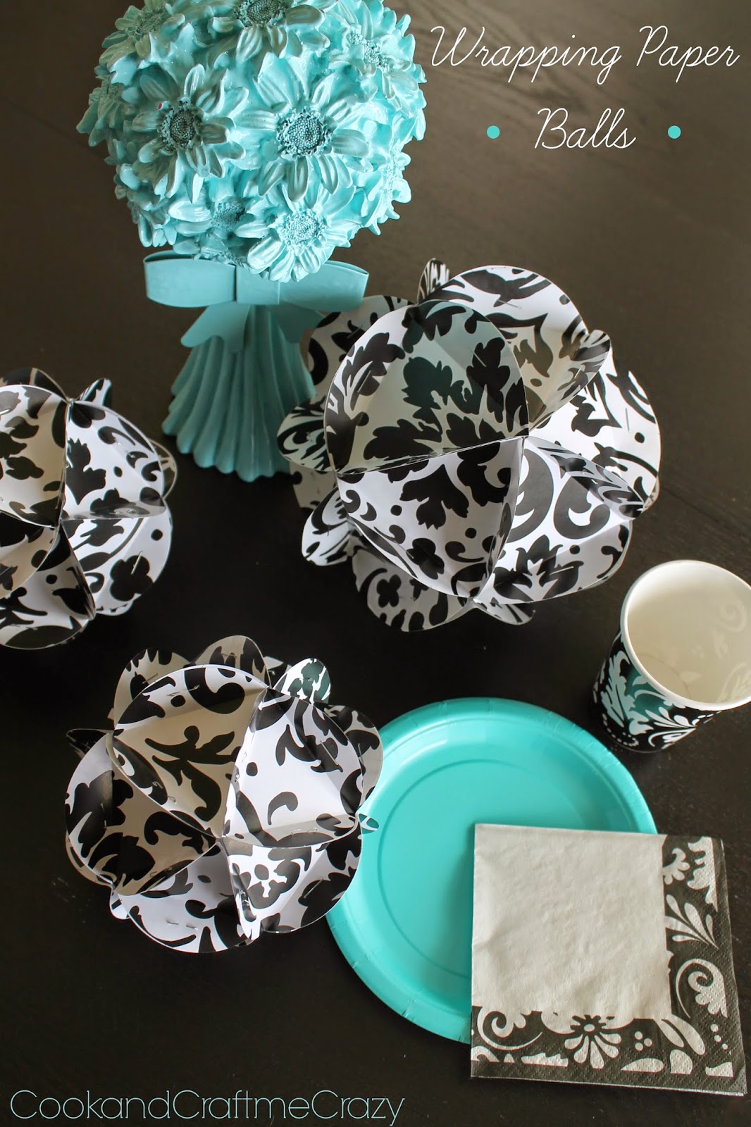 Cook and Craft Me Crazy Wrapping Paper Balls