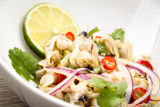 Ceviche de Almejas en conserva - Receta rapida Ceviche de Almejas en conserva - Receta rapida